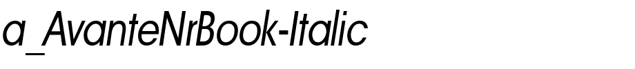 a_AvanteNrBook-Italic.ttf