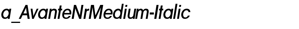 a_AvanteNrMedium-Italic.ttf