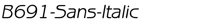 B691-Sans-Italic.ttf