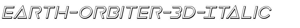 Earth-Orbiter-3D-Italic.ttf