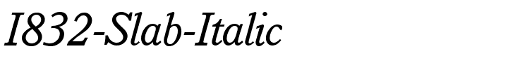 I832-Slab-Italic.ttf