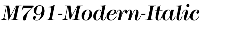 M791-Modern-Italic.ttf