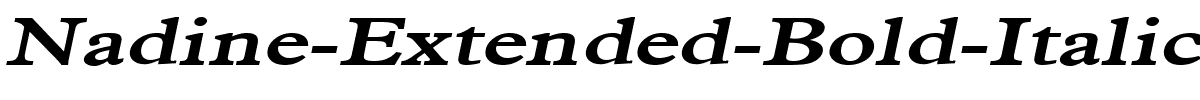 Nadine-Extended-Bold-Italic.ttf