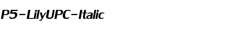 P5-LilyUPC-Italic.ttf