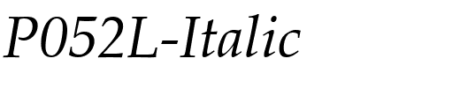 P052L-Italic.ttf