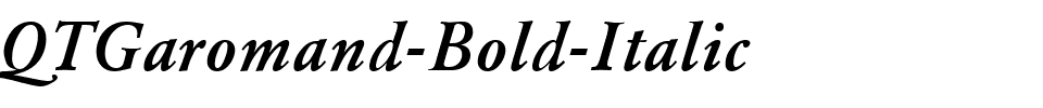 QTGaromand-Bold-Italic.ttf