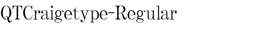 QTCraigetype-Regular.ttf