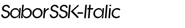 SaborSSK-Italic.ttf