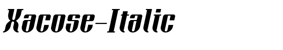 Xacose-Italic.otf