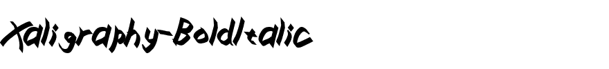 Xaligraphy-BoldItalic.ttf