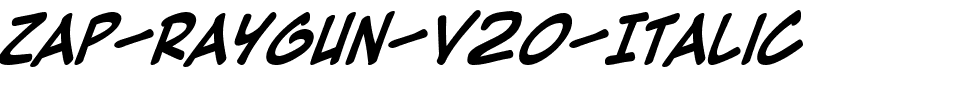 Zap-Raygun-V20-Italic.ttf