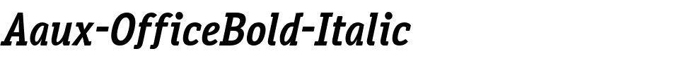 Aaux-OfficeBold-Italic.ttf