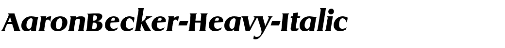 AaronBecker-Heavy-Italic.ttf