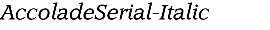 AccoladeSerial-Italic.ttf