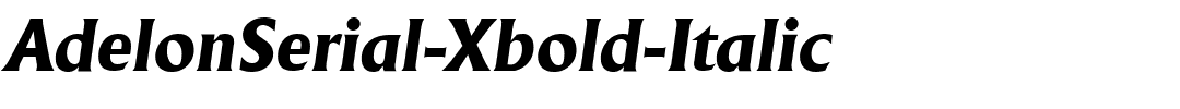 AdelonSerial-Xbold-Italic.ttf