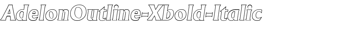 AdelonOutline-Xbold-Italic.ttf