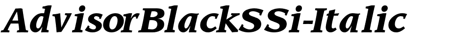 AdvisorBlackSSi-Italic.ttf