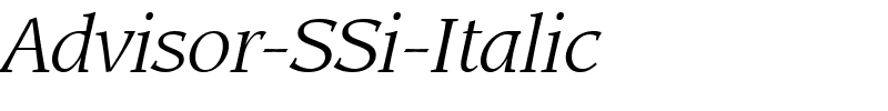 Advisor-SSi-Italic.ttf