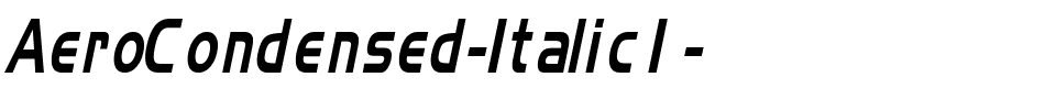 AeroCondensed-Italic1-.ttf