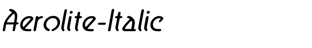 Aerolite-Italic.otf