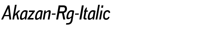 Akazan-Rg-Italic.ttf