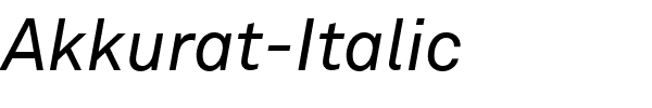 Akkurat-Italic.ttf