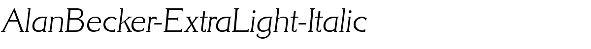 AlanBecker-ExtraLight-Italic.ttf