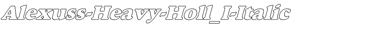 Alexuss-Heavy-Holl_I-Italic.ttf