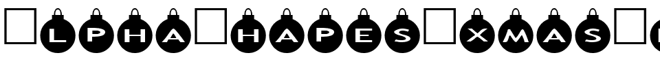 AlphaShapes-xmas-balls.ttf