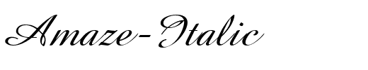 Amaze-Italic.ttf