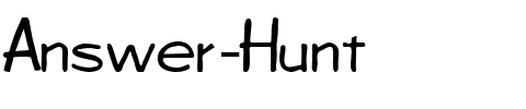 Answer-Hunt.ttf