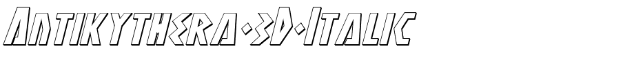 Antikythera-3D-Italic.ttf