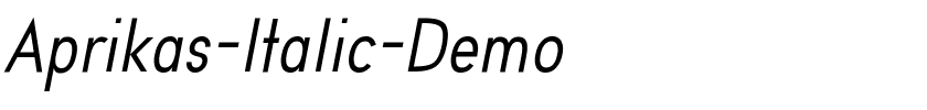 Aprikas-Italic-Demo.otf