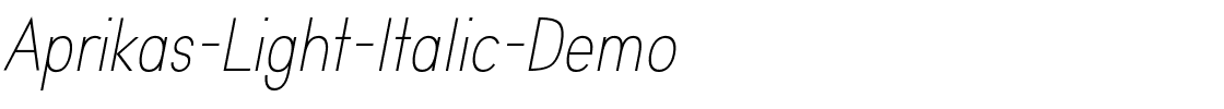 Aprikas-Light-Italic-Demo.otf