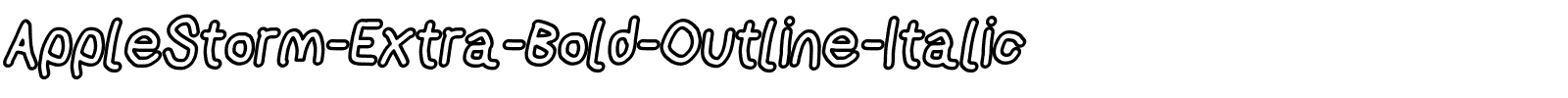 AppleStorm-Extra-Bold-Outline-Italic.otf