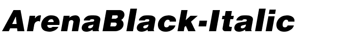 ArenaBlack-Italic.ttf