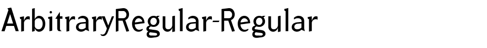 ArbitraryRegular-Regular.ttf