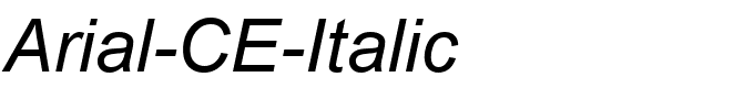 Arial-CE-Italic.ttf