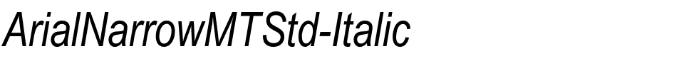 ArialNarrowMTStd-Italic.ttf