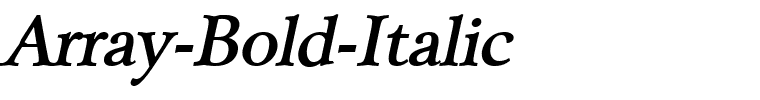 Array-Bold-Italic.ttf