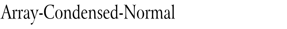 Array-Condensed-Normal.ttf