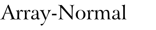 Array-Normal.ttf