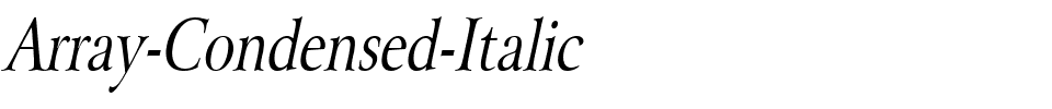 Array-Condensed-Italic.ttf