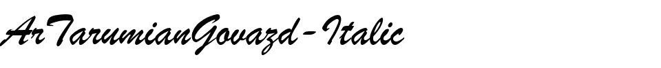 ArTarumianGovazd-Italic.ttf