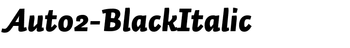 Auto2-BlackItalic.ttf