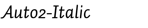 Auto2-Italic.ttf