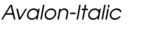 Avalon-Italic.ttf