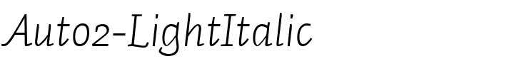 Auto2-LightItalic.ttf