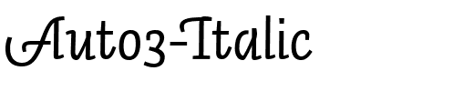 Auto3-Italic.ttf