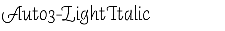 Auto3-LightItalic.ttf